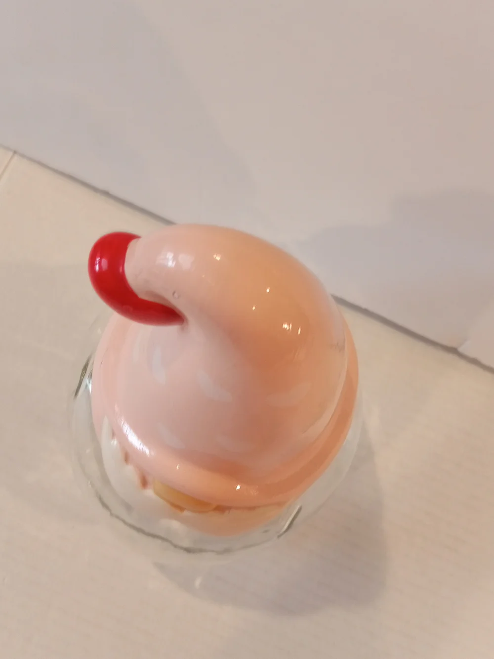 2022 Target Bullseye Pink Heart Gnome Glass Jar with Red Accent Heart
